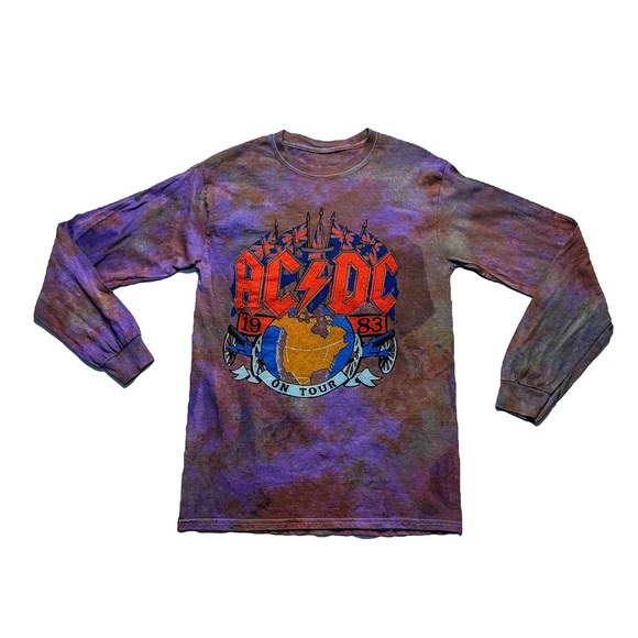 ACDC Tie Dye Long Sleeve - Picture 1 of 5